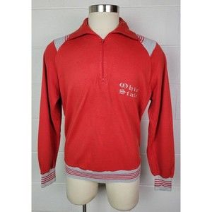 Vintage Champion‎ Mens Ohio State Buckeyes OSU 1/4 Zip Sweatshirt XL